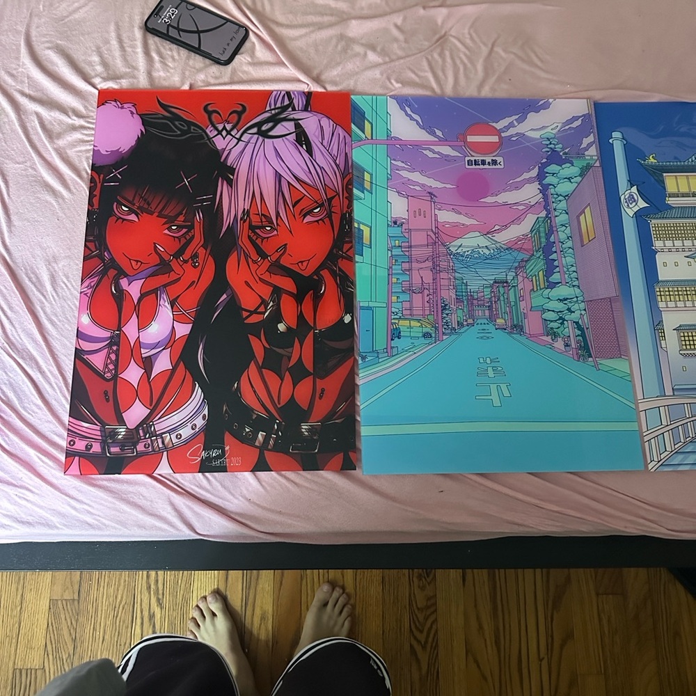 Anime Art Posters Set